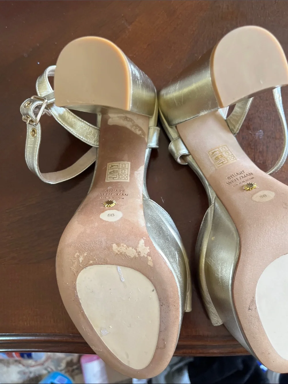 Stuart Weitzman chic metallic
